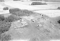 Aerial photograph of a farm in Saskatchewan (19-49-19-W3)