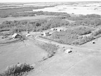 Aerial photograph of a farm in Saskatchewan (22-49-19-W3)