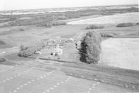 Aerial photograph of a farm in Saskatchewan (49-20-W3)