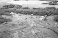 Aerial photograph of a farm in Saskatchewan (13-49-23-W3)