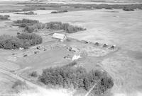 Aerial photograph of a farm in Saskatchewan (12-49-23-W3)