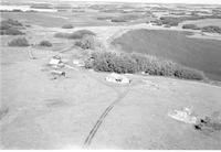 Aerial photograph of a farm in Saskatchewan (50-20-W3)