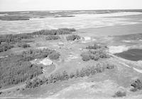 Aerial photograph of a farm in Saskatchewan (34-50-20-W3)