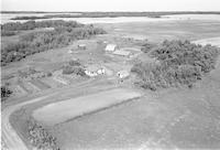 Aerial photograph of a farm in Saskatchewan (36-50-20-W3)