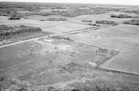 Aerial photograph of a farm near Turtleford, SK (51-20-W3)