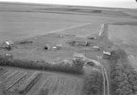 Aerial photograph of a farm in Saskatchewan (36-18-W3)