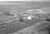 Aerial photograph of a farm in Saskatchewan (36-18-W3)