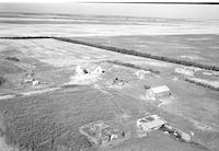 Aerial photograph of a farm in Saskatchewan (36-19-W3)