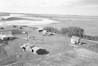 Aerial photograph of a farm in Saskatchewan (36-19-W3)