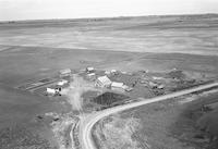 Aerial photograph of a farm in Saskatchewan (16-36-23-W3)