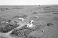 Aerial photograph of a farm in Saskatchewan (21-36-23-W3)