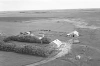 Aerial photograph of a farm in Saskatchewan (23-36-23-W3)