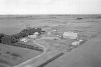 Aerial photograph of a farm in Saskatchewan (36-24-W3)