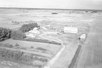 Aerial photograph of a farm in Saskatchewan (22-36-24-W3)