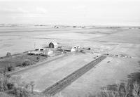 Aerial photograph of a farm in Saskatchewan (7-36-24-W3)