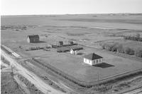 Aerial photograph of a farm in Saskatchewan (37-18-W3)