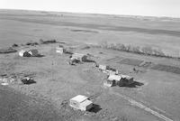 Aerial photograph of a farm in Saskatchewan (37-18-W3)