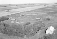 Aerial photograph of a farm in Saskatchewan (37-19-W3)