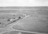 Aerial photograph of a farm in Saskatchewan (37-23-W3)