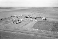 Aerial photograph of a farm in Saskatchewan (37-23-W3)