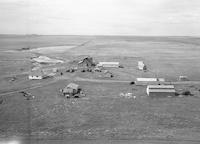 Aerial photograph of a farm in Saskatchewan (37-23-W3)