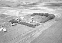 Aerial photograph of a farm in Saskatchewan (37-23-W3)