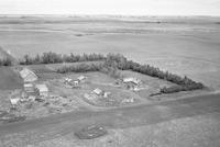 Aerial photograph of a farm in Saskatchewan (23-37-24-W3)