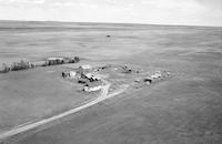 Aerial photograph of a farm in Saskatchewan (6-37-24-W3)