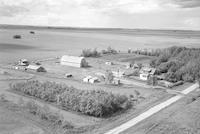 Aerial photograph of a farm in Saskatchewan (37-25-W3)