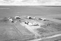 Aerial photograph of a farm in Saskatchewan (37-25-W3)