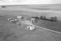 Aerial photograph of a farm in Saskatchewan (37-25-W3)