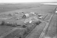 Aerial photograph of a farm in Saskatchewan (37-25-W3)