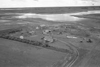 Aerial photograph of a farm in Saskatchewan (8-37-25-W3)