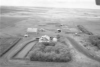 Aerial photograph of a farm in Saskatchewan (38-27-W3)