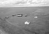 Aerial photograph of a farm in Saskatchewan (20-38-27-W3)