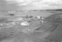 Aerial photograph of a farm in Saskatchewan (23-38-27-W3)