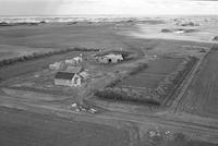 Aerial photograph of a farm in Saskatchewan (14-38-27-W3)