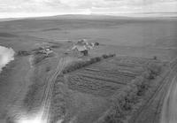 Aerial photograph of a farm in Saskatchewan (17-38-27-W3)