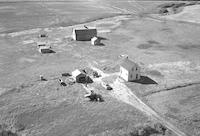 Aerial photograph of a farm in Saskatchewan (38-28-W3)