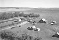 Aerial photograph of a farm in Saskatchewan (38-28-W3)