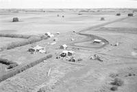 Aerial photograph of a farm in Saskatchewan (39-27-W3)