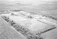 Aerial photograph of a farm in Saskatchewan (13-36-22-W3)