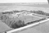 Aerial photograph of a farm in Saskatchewan (20-40-19-W3)