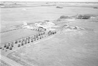 Aerial photograph of a farm in Saskatchewan (2-41-8-W3)