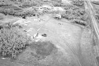 Aerial photograph of a farm in Saskatchewan (43-21-W3)