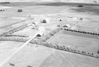 Aerial photograph of a farm in Saskatchewan (40-12-W3)