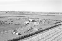 Aerial photograph of a farm in Saskatchewan (16-43-23-W3)