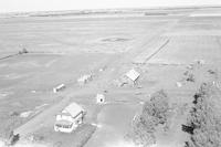Aerial photograph of a farm in Saskatchewan (10-43-23-W3)