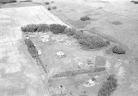 Aerial photograph of a farm in Saskatchewan (31-46-14-W3)