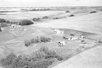Aerial photograph of a farm in Saskatchewan (10-46-14-W3)